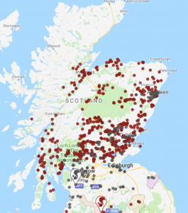 Sightings reports of red squirrels