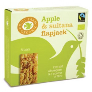 Great tasting, full of energy Apple and Sultana organic flapjacks