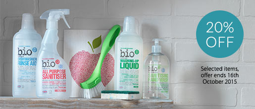 Bio-D cleaning and household - 20% off selected items