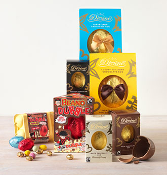 Delicious Easter chocolate eggs