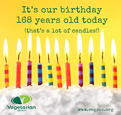 Vegetarian Society birthday