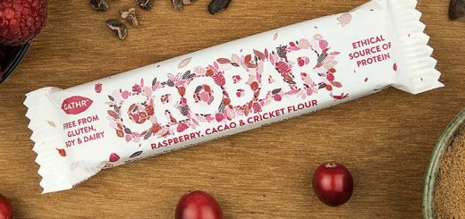 Sustainable insect protein snack bar