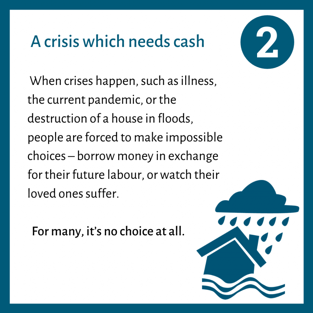 A crisis which needs cash