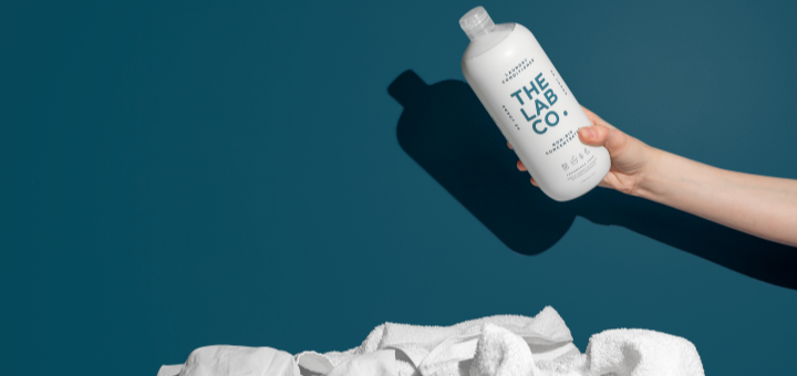One bottle of the lab co. fragrance free laundry conditioner