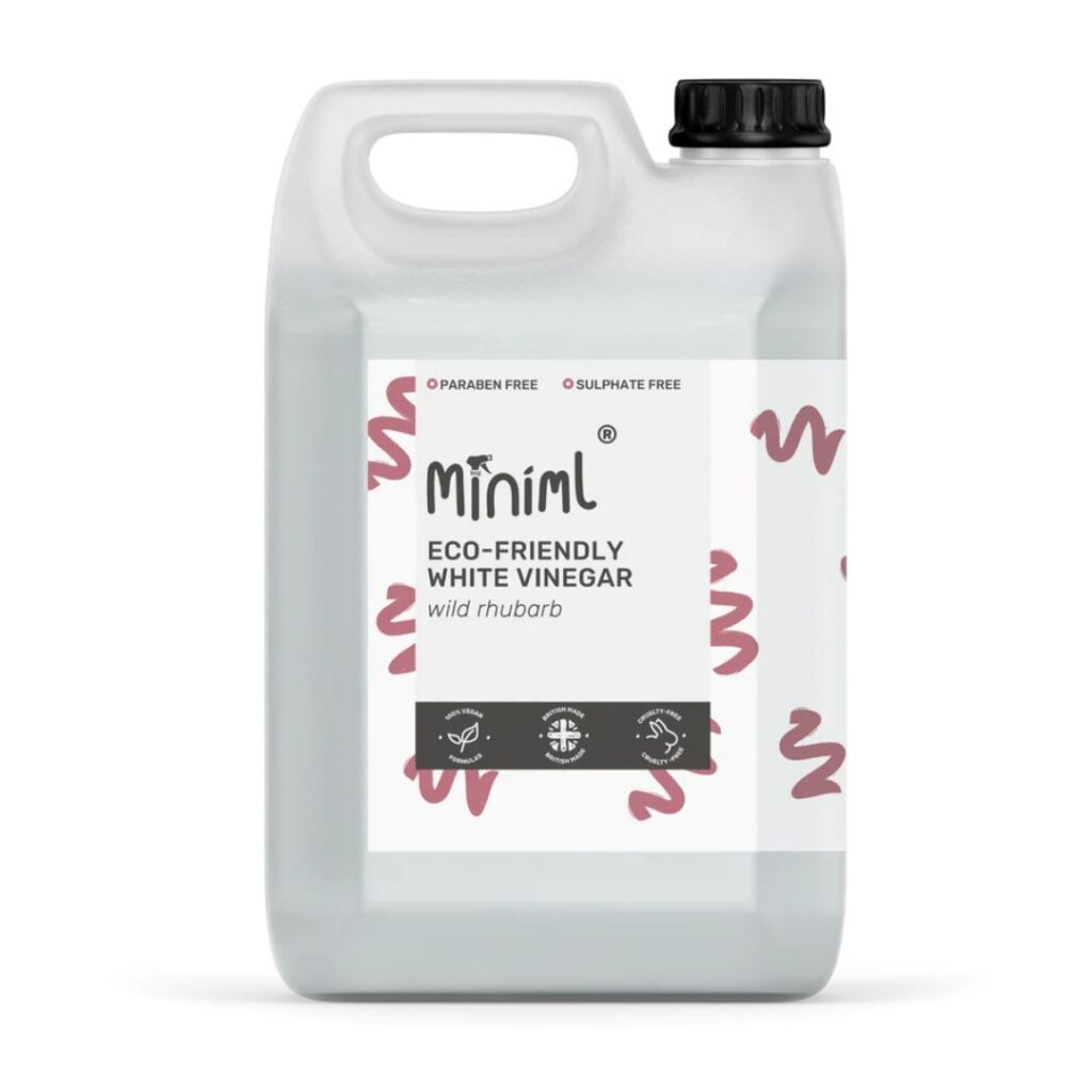 5l Miniml white vinegar bottle - wild rhubarb